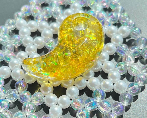 陰陽統合オルゴナイト勾玉(シトリン) その他アクセサリー ひー