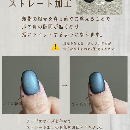 ネイルチップ マグネットフレンチ /シンプル マグネットフレンチ