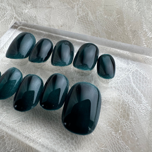 ネイルチップ マグネットフレンチ /シンプル マグネットフレンチ