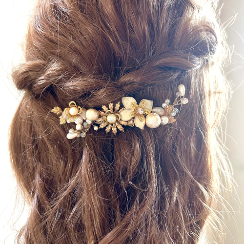 アンティーク調フラワーバレッタ バレッタ marupone 通販 16274594