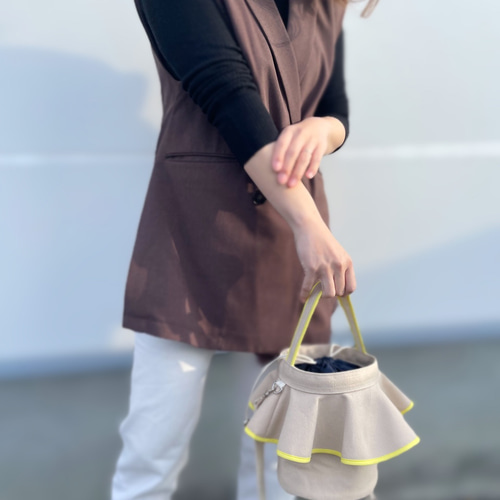 Taycanさん専用♥BEAMS LIGHTS フリル付きかごバッグ Taycanさん専用