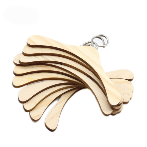 ぽぽちゃん服使えるハンガー BJDドール用ハンガー 天然木製ハンガー10