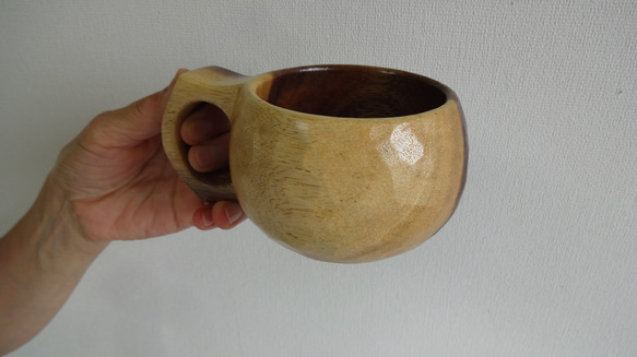 ♪～この～木なんの木の一木彫りコーヒーカップ. 12枚目の画像