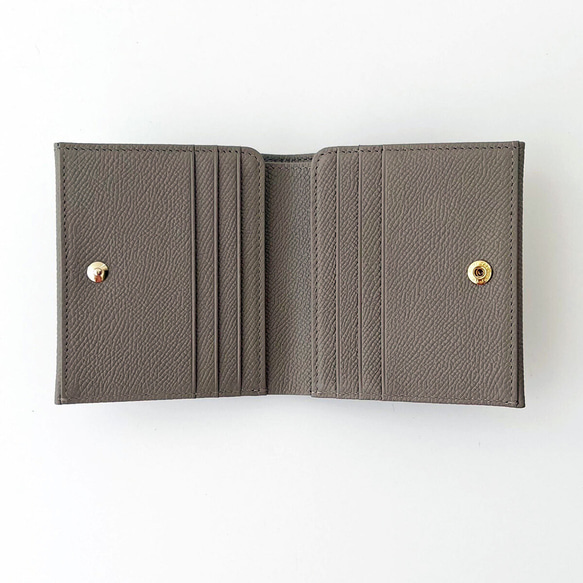 ［ボントーノレザー］　薄型二つ折り財布 [ESP-6692]トープ トープ