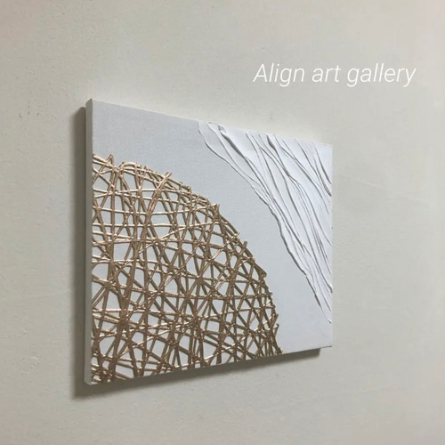 インテリアパネル テクスチャーアート 抽象画 青白