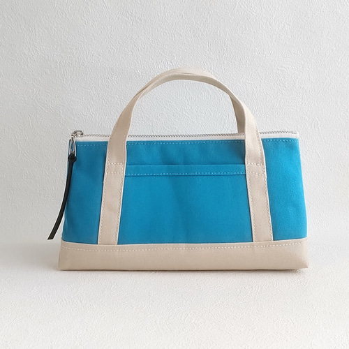 スクエア型トートバッグ&ぺったんこポーチ　ハンドメイド Paper bag style tote bag DIY / 2 size introduction / Square
