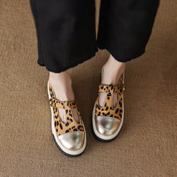 女式真皮鞋厚底鞋 Suhyo 圖案高跟鞋 22 厘米-24.5 厘米 #771⭐免運費⭐ 第3張的照片