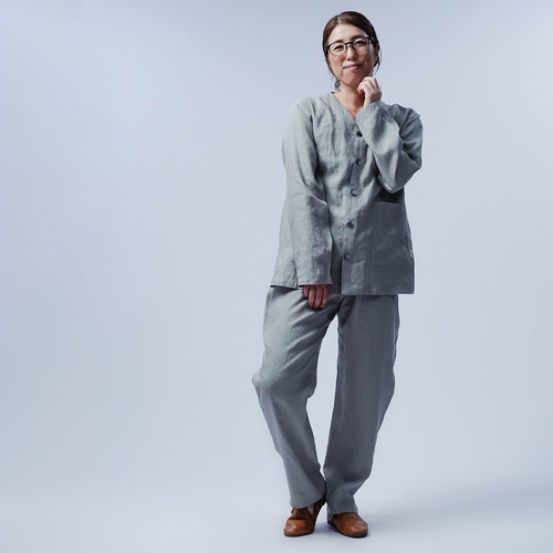 新品★wafu.★ワフ　そのままお出かけできそうなルームウェア wafu 】 linen clothing