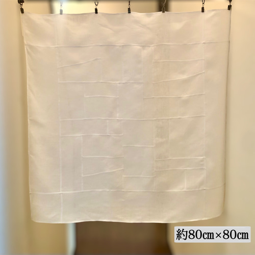 ポジャギ ホワイトリネン マルチクロス カーテン 손끝세상（指先の世界