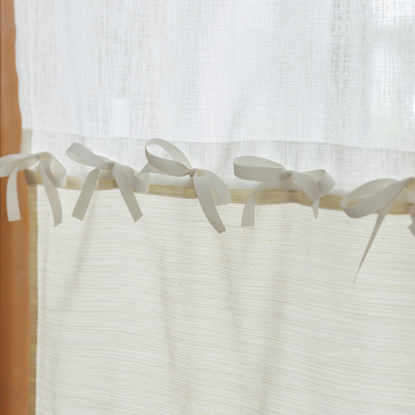 小窓カーテン カフェカーテン カスタマイズ リネン風 おしゃれ 装飾カーテン 8枚目の画像