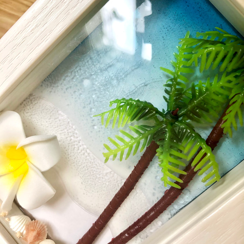 海レジンアート 海アート ハワイ 立体アート インテリア雑貨 フォト