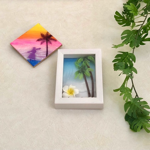 海レジンアート 海アート ハワイ 立体アート インテリア雑貨 フォト