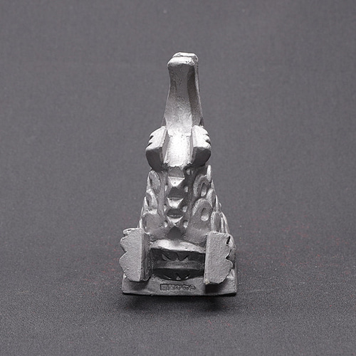 現代の名工 菊間瓦 鬼瓦 鯱 【しゃちほこ 吽】 置物 いぶし銀 鬼師