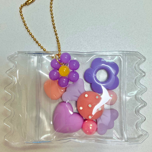 ゆめかわ ファンシー ガチャ詰めポーチ じゃらじゃらキーホルダー