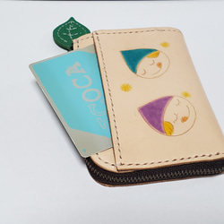 受注制作品☆妖精さんケース(お財布、カード、パスケース、キーリングと機能的でかわいい) 3枚目の画像
