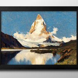 水彩画】「剱の路 41」 富山（剱岳） 絵画 アトリエZenkichi 通販