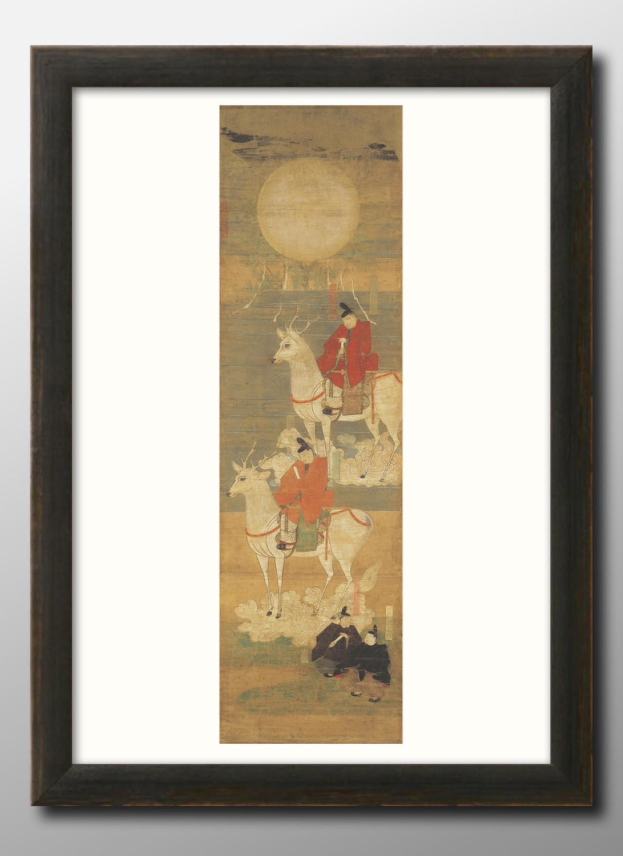 上品なファッション ポスター 13416 絵画 日本画』アート A3サイズ『鹿島立神影図 絵画