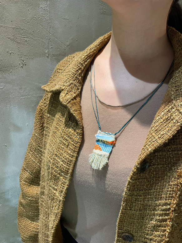客製 梭織礦石設計頸飾   Weaving with Ore Necklace  *CUSTOM MADE 第2張的照片