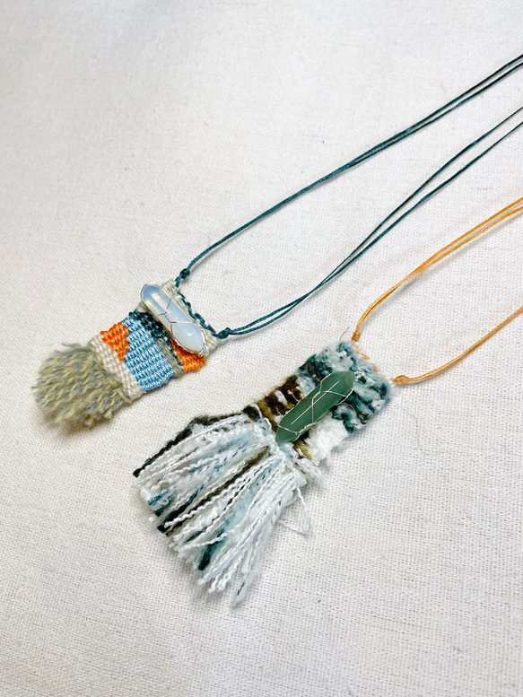 客製 梭織礦石設計頸飾   Weaving with Ore Necklace  *CUSTOM MADE 第4張的照片