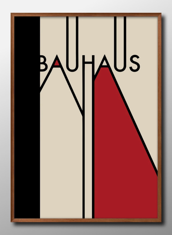 12940　ポスター　絵画　A3サイズ『BAUHAUS　バウハウス』アート　イラスト　デザイン　上級マット紙　北欧 1枚目の画像
