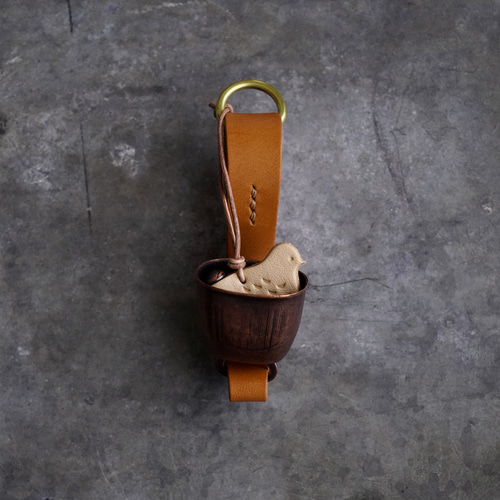 ギフトにおすすめ】ライチョウが消音する熊鈴 Type-A 【国産タンニン