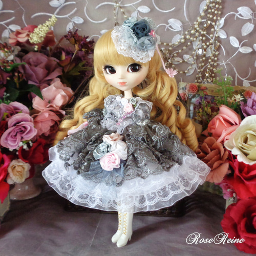 ロリータロマンス 夢見る乙女のエンジェルグレーボリュームフリル