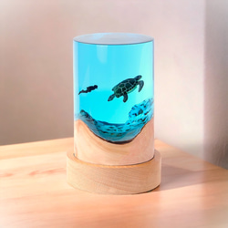海の中のクジラ‖（オーシャンレジンランプ）数量限定！海の