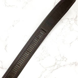 日本製　クライン・カルー　オーストリッチ　上質　ベルト　真鍮磨き上げバックル　キーリット 9枚目の画像