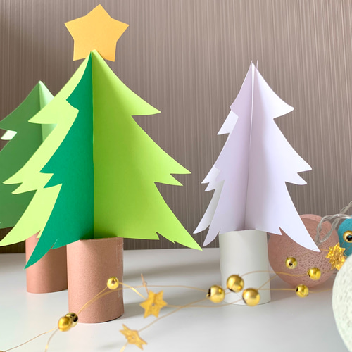 クリスマスツリー 立体 製作キット 卓上飾り 冬 壁面 保育