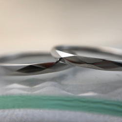 【結婚指輪SOLIS】  ARESアレス　2本セット限定特別価格　PT950•PT900鍛造指輪 5枚目の画像