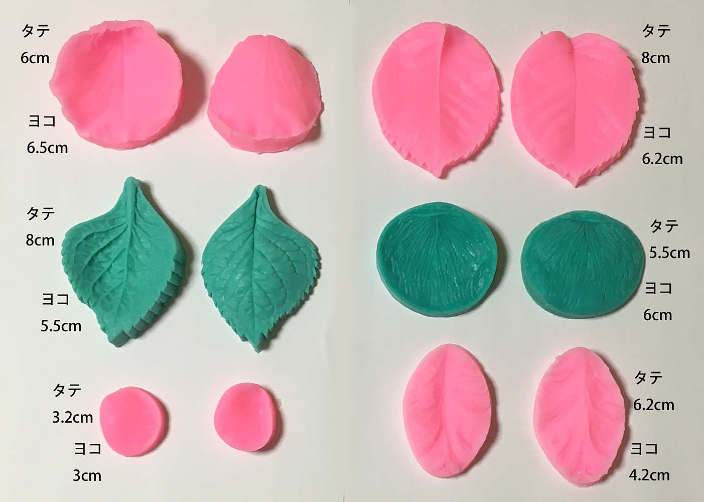 葉っぱ　シリコン型 【飴細工用】　D'ECORELIEF E30 REF