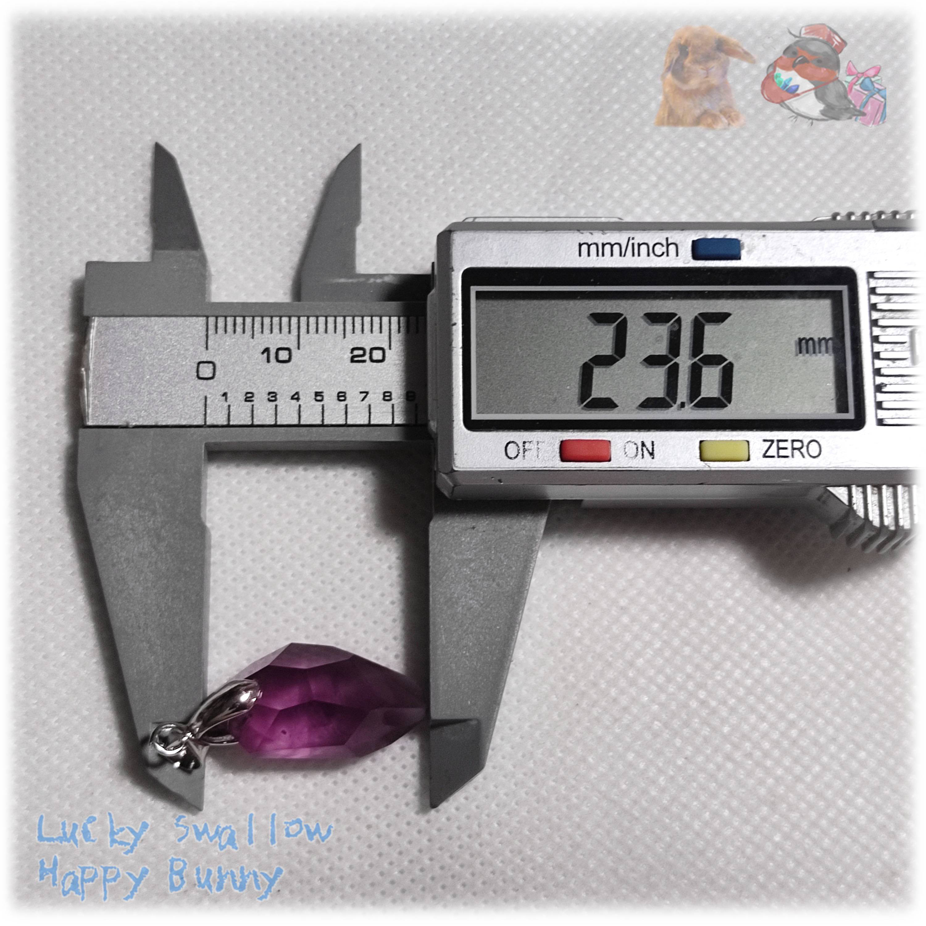 リバーシブル　2WAY　ロシア産　パープルフローライト　ペンダント　ネックレス No.5739