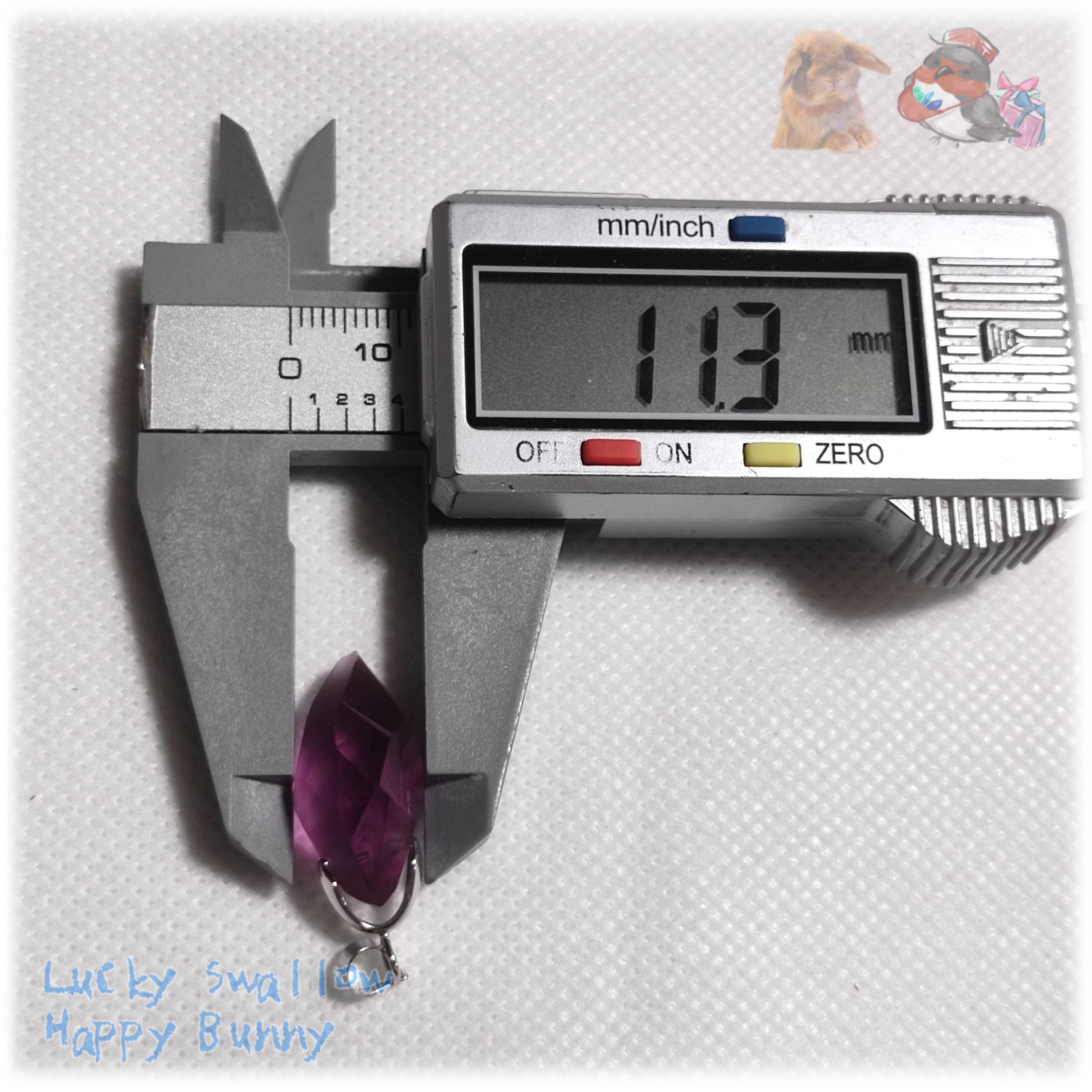リバーシブル　2WAY　ロシア産　パープルフローライト　ペンダント　ネックレス No.5739