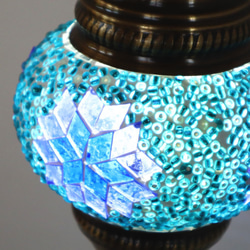 Turkish Mosaic lamp[Desk type]SMALL-Blue *Free shipping 第4張的照片