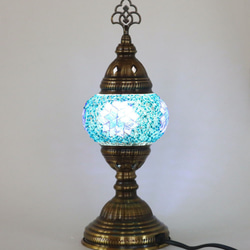 Turkish Mosaic lamp[Desk type]SMALL-Blue *Free shipping 第2張的照片