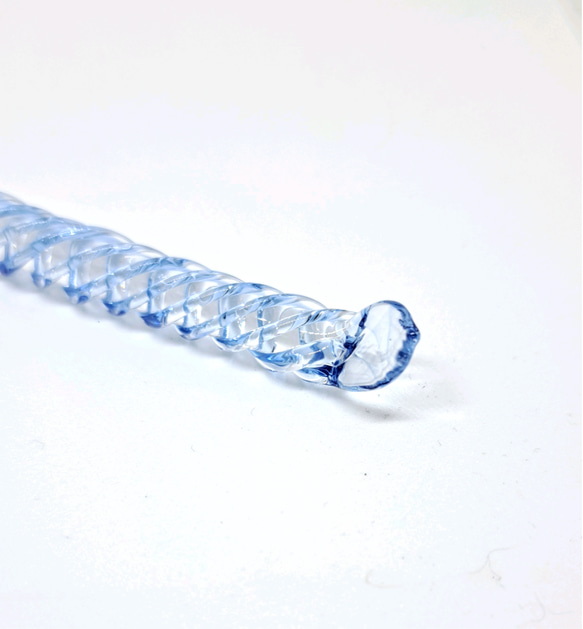 「ラメインク対応」青のガラスペン 3枚目の画像