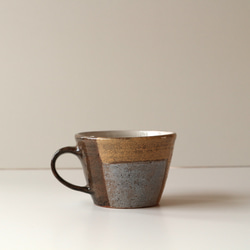 茶×オレンジ　150ｃｃ　マグカップ 2枚目の画像