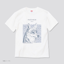 「Wolf」コットンTシャツ/送料無料 3枚目の画像