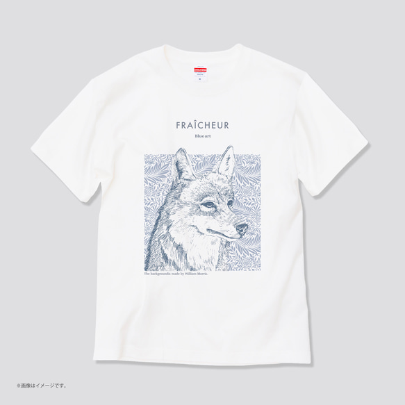 「Wolf」コットンTシャツ/送料無料 3枚目の画像