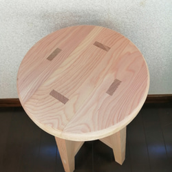 木製スツール　高さ25cm　丸椅子　stool 5枚目の画像