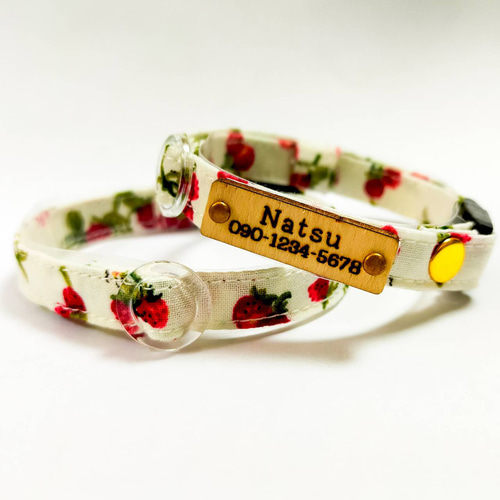 100%コットン 首輪 チョーカー リード 迷子札 100%コットン 首輪 チョーカー リード 迷子札