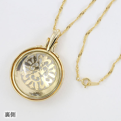 おしゃれなデザイン ルーペ ペンダント ロングネックレス 70cm lp33