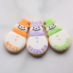【snow man】アイシングクッキー 3枚目の画像