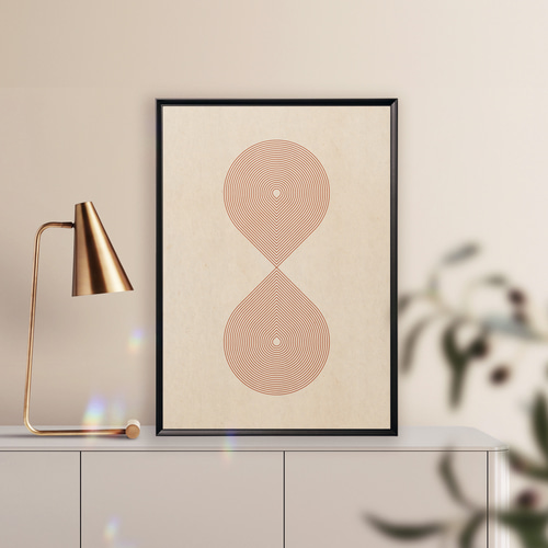 北欧ジャパンディ 【 アートポスター3枚セット ラインアート④