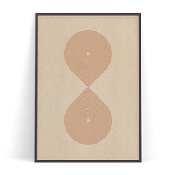 北欧ポスター　【  幾何学ラインアート10 】 アートポスターをインテリアに ジャパンディ 4枚目の画像