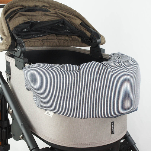 クッション　ペット　カート　デニム　② 再販】リニューアル リボン付き デニム風 3in1 ペットカート