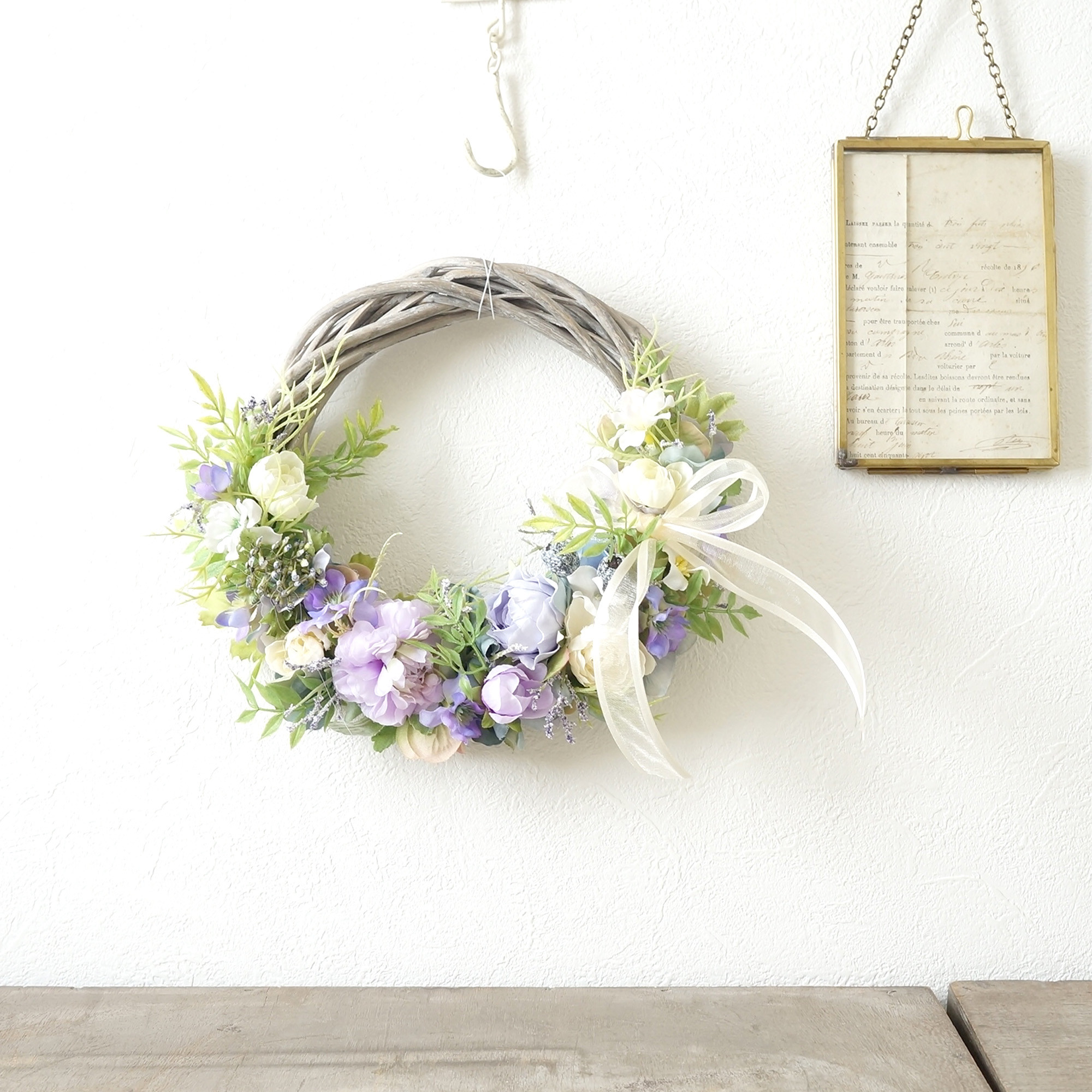 ◇ドライフラワーリース◇summer 退職 