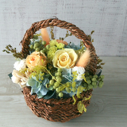 Flower basket (S) -pastel yellow- 2枚目の画像