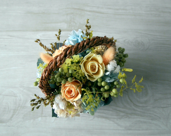 Flower basket (S) -pastel yellow- 4枚目の画像