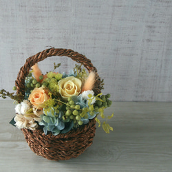 Flower basket (S) -pastel yellow- 5枚目の画像